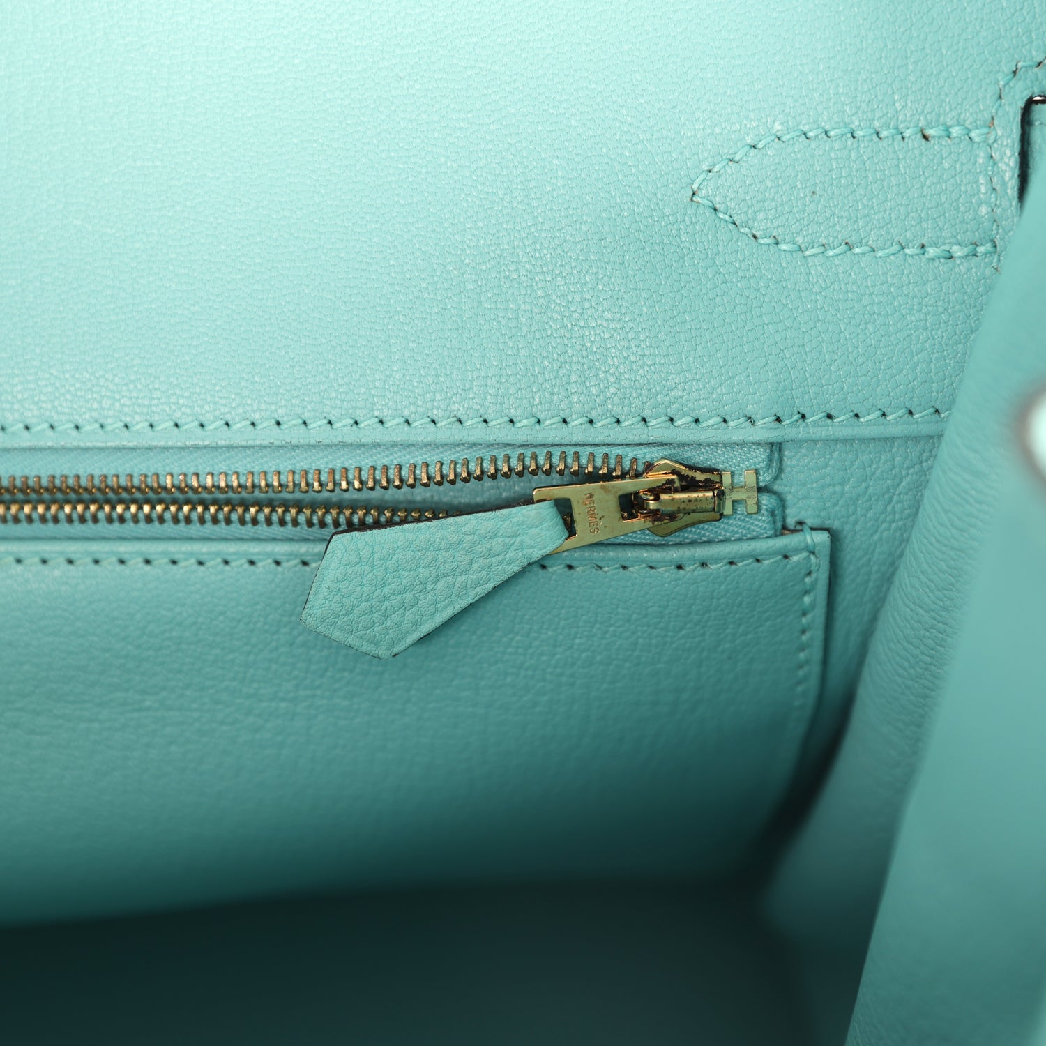 Hermes Birkin 35 Bleu Atoll Togo Gold Hardware