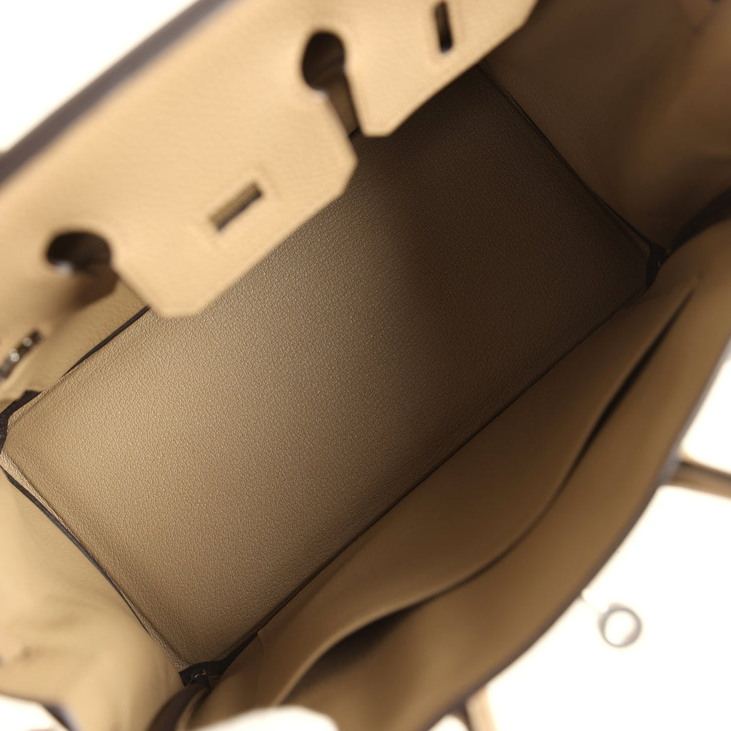 Hermes Birkin 25 Beige Marfa Togo Palladium Hardware