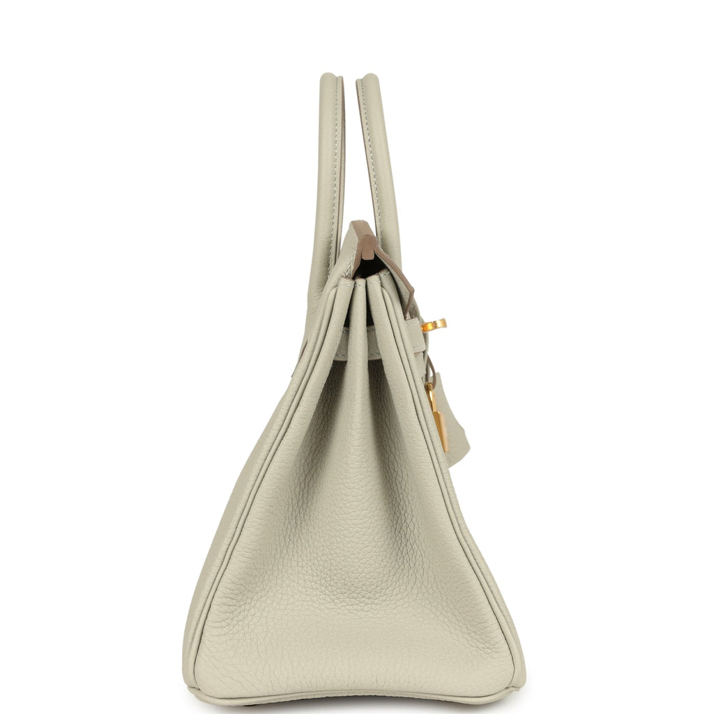 Hermes Birkin 25 Gris Perle Togo Gold Hardware