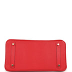 Hermes Birkin 30 Rouge Casaque Epsom Gold Hardware