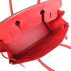 Hermes Birkin 30 Rouge Casaque Epsom Gold Hardware