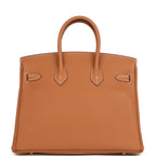 Hermes Birkin 25 Gold Togo Gold Hardware