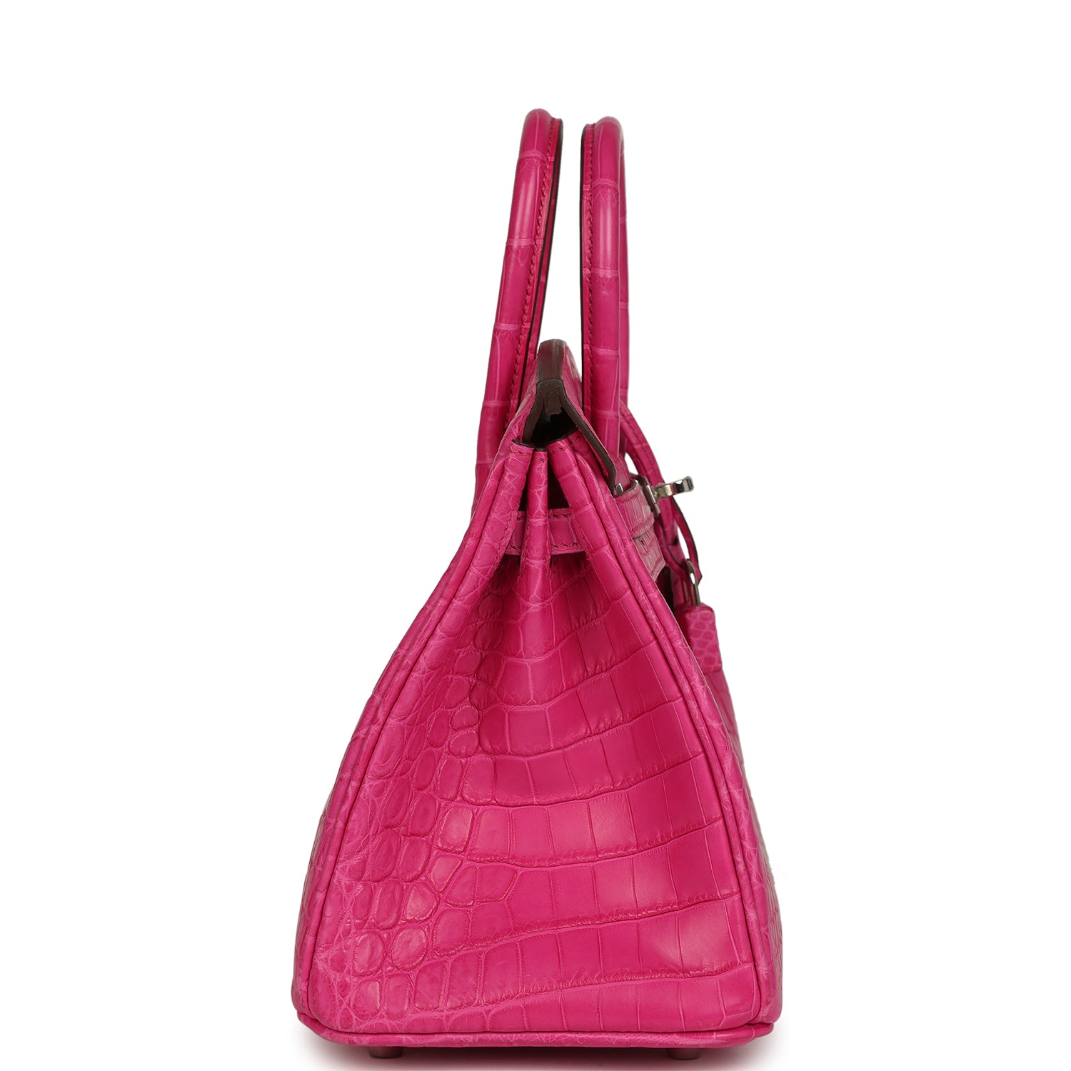 Hermes Birkin 25 Rose Shocking Matte Niloticus Crocodile Palladium Hardware