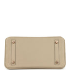 Hermes Birkin 25 Gris Tourterelle Togo Rose Gold Hardware