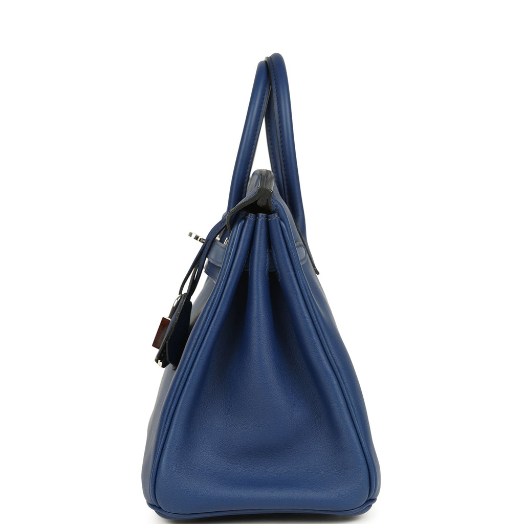 Hermes Birkin 25 Bleu Saphir Swift Palladium Hardware