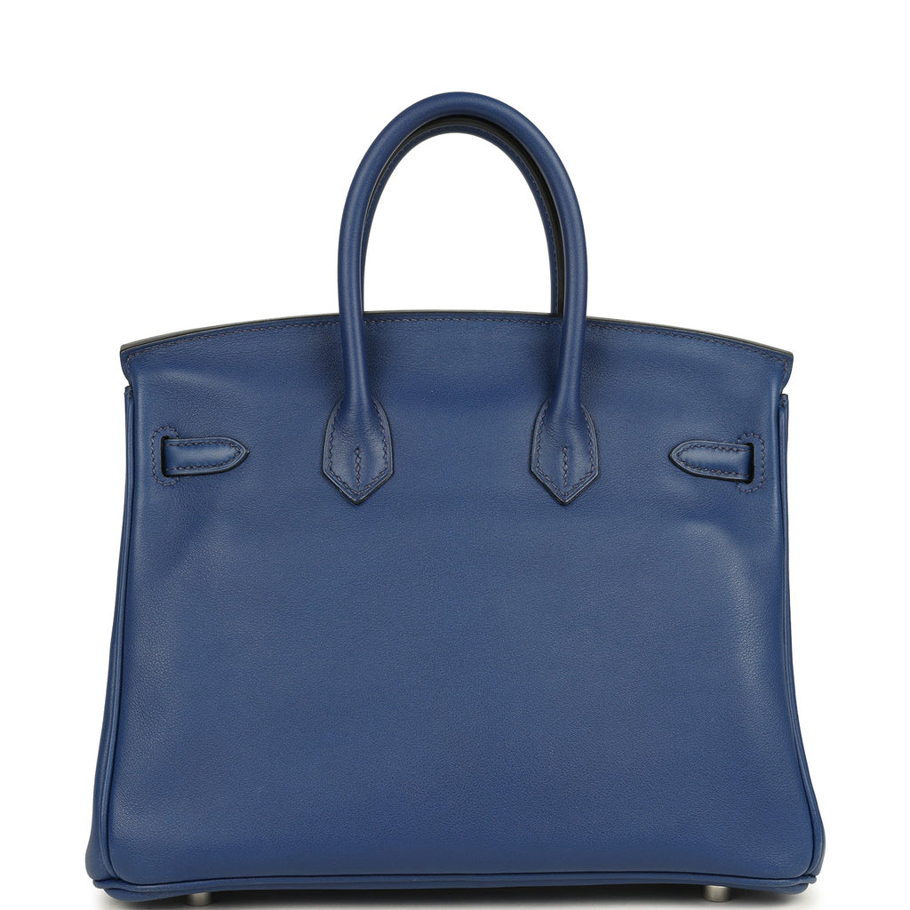 Hermes Birkin 25 Bleu Saphir Swift Palladium Hardware