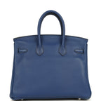 Hermes Birkin 25 Bleu Saphir Swift Palladium Hardware