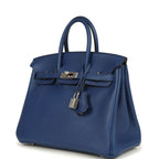 Hermes Birkin 25 Bleu Saphir Swift Palladium Hardware