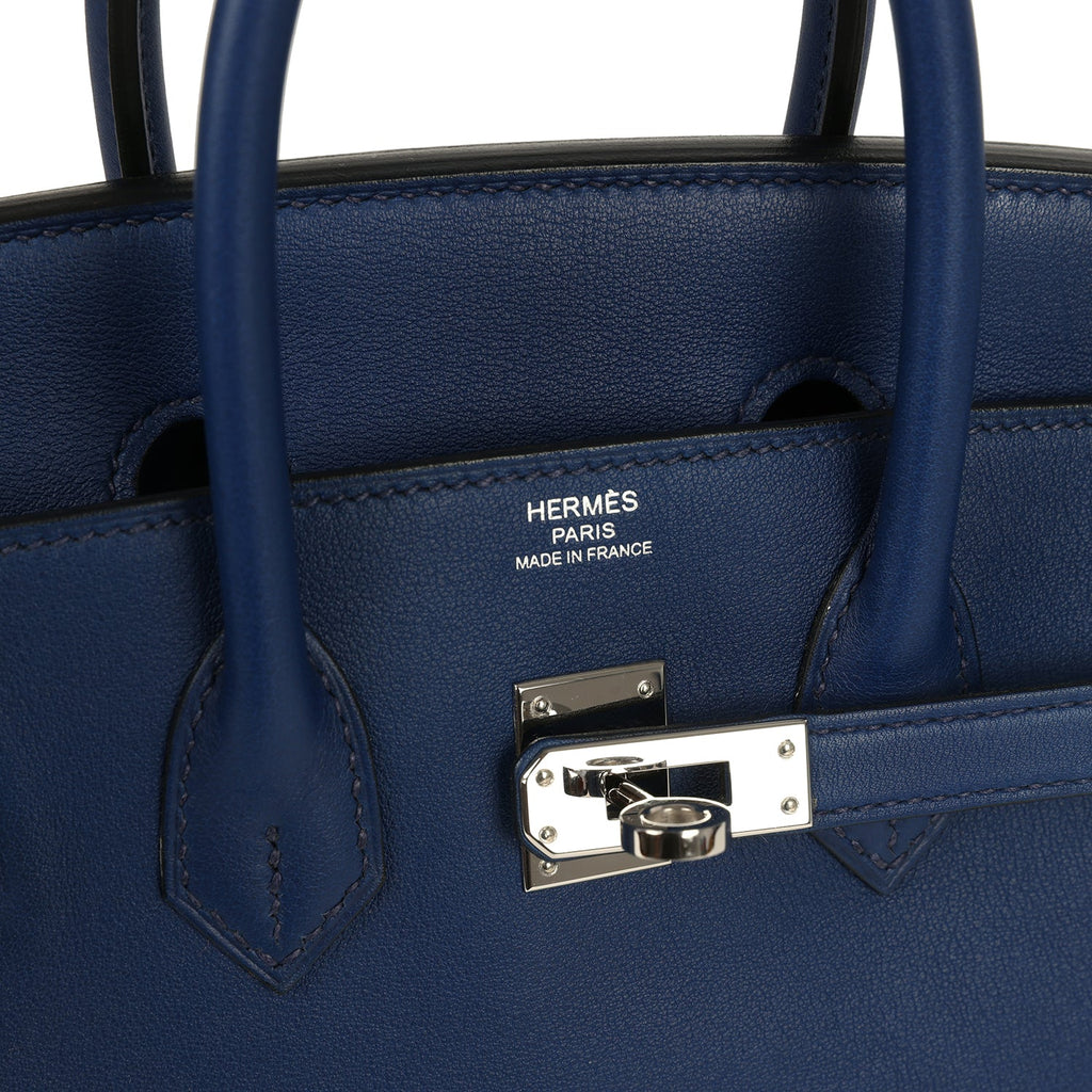 Hermes Birkin 25 Bleu Saphir Swift Palladium Hardware