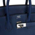 Hermes Birkin 25 Bleu Saphir Swift Palladium Hardware