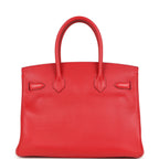 Hermes Birkin 30 Rouge Casaque Epsom Gold Hardware