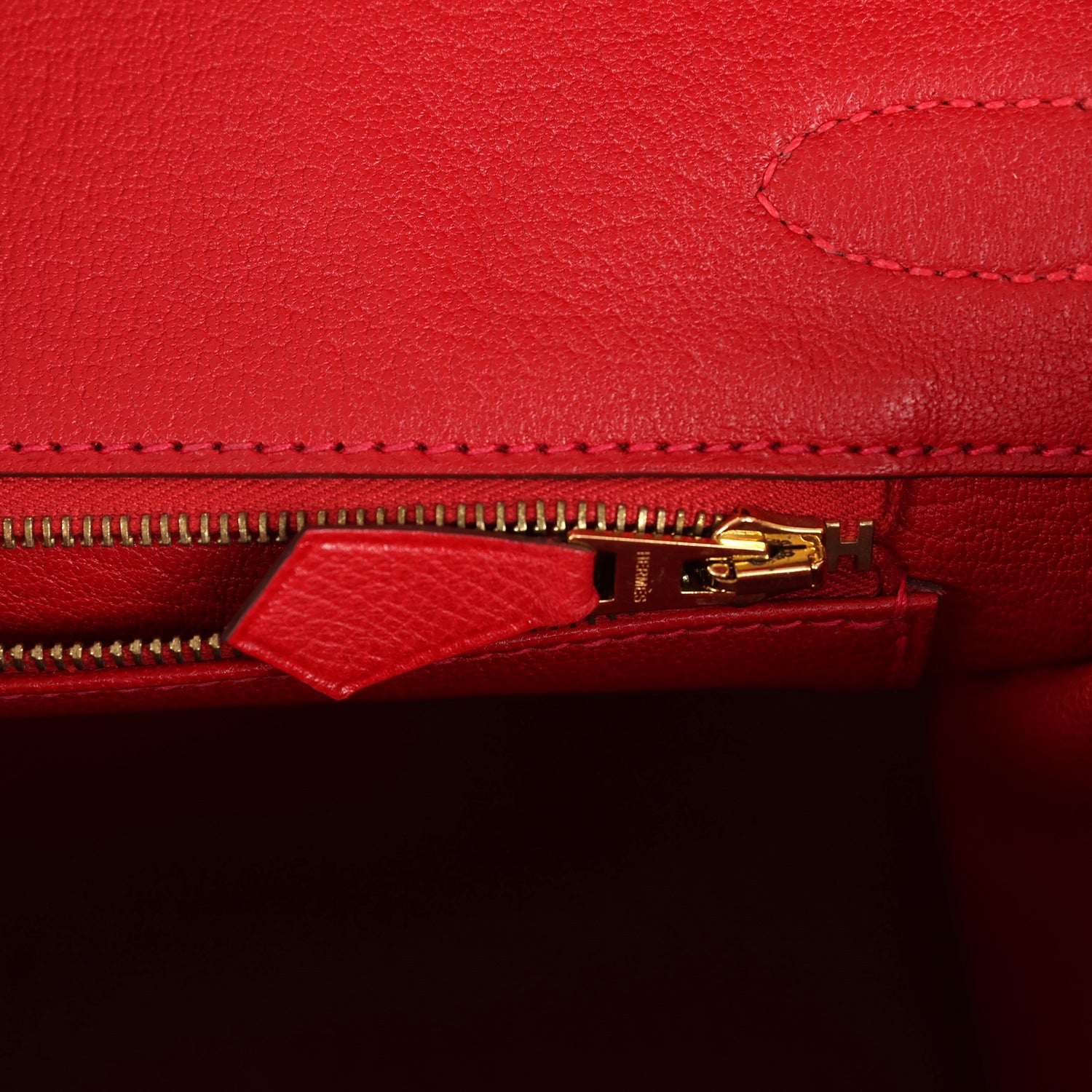 Hermes Birkin 30 Rouge Casaque Epsom Gold Hardware
