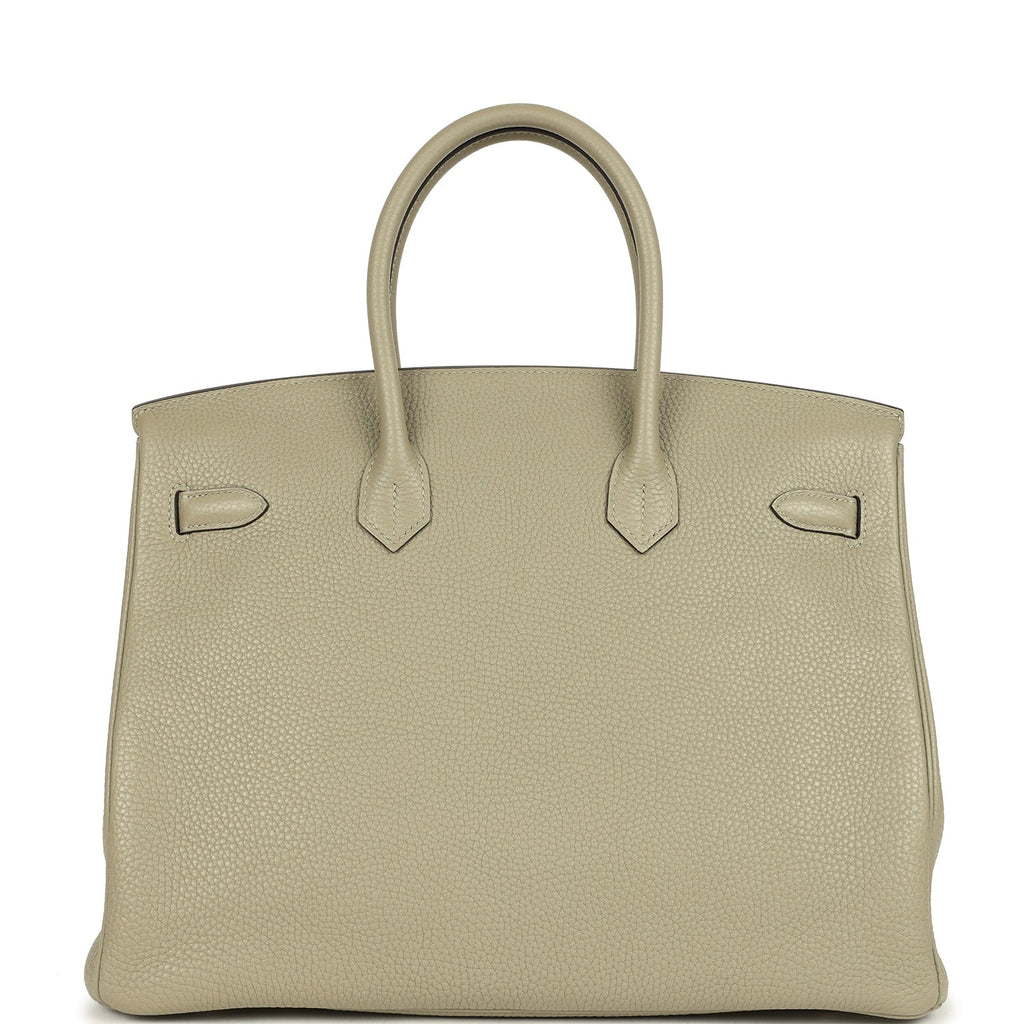 Hermes Birkin 35 Sauge Clemence Palladium Hardware
