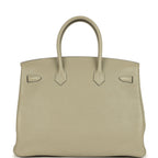 Hermes Birkin 35 Sauge Clemence Palladium Hardware