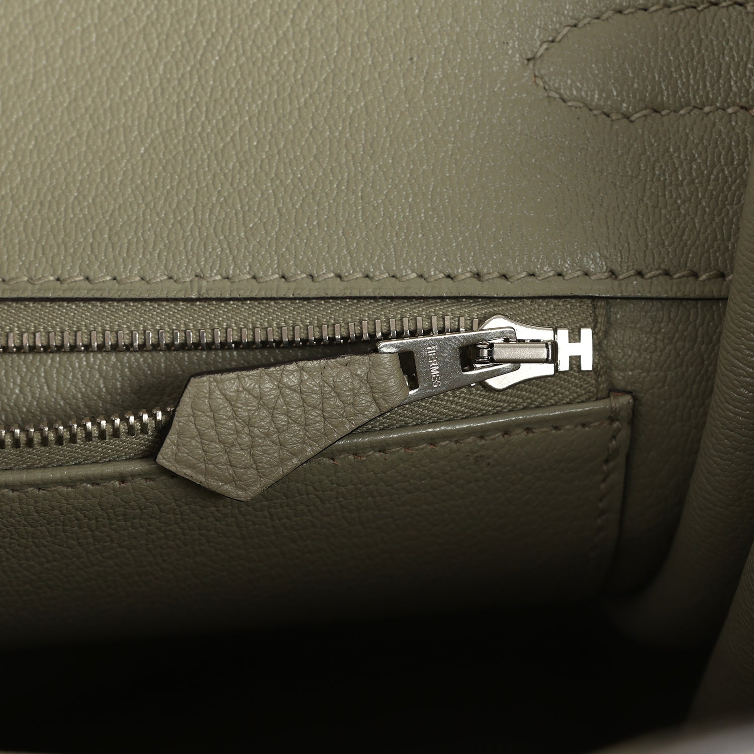Hermes Birkin 35 Sauge Clemence Palladium Hardware