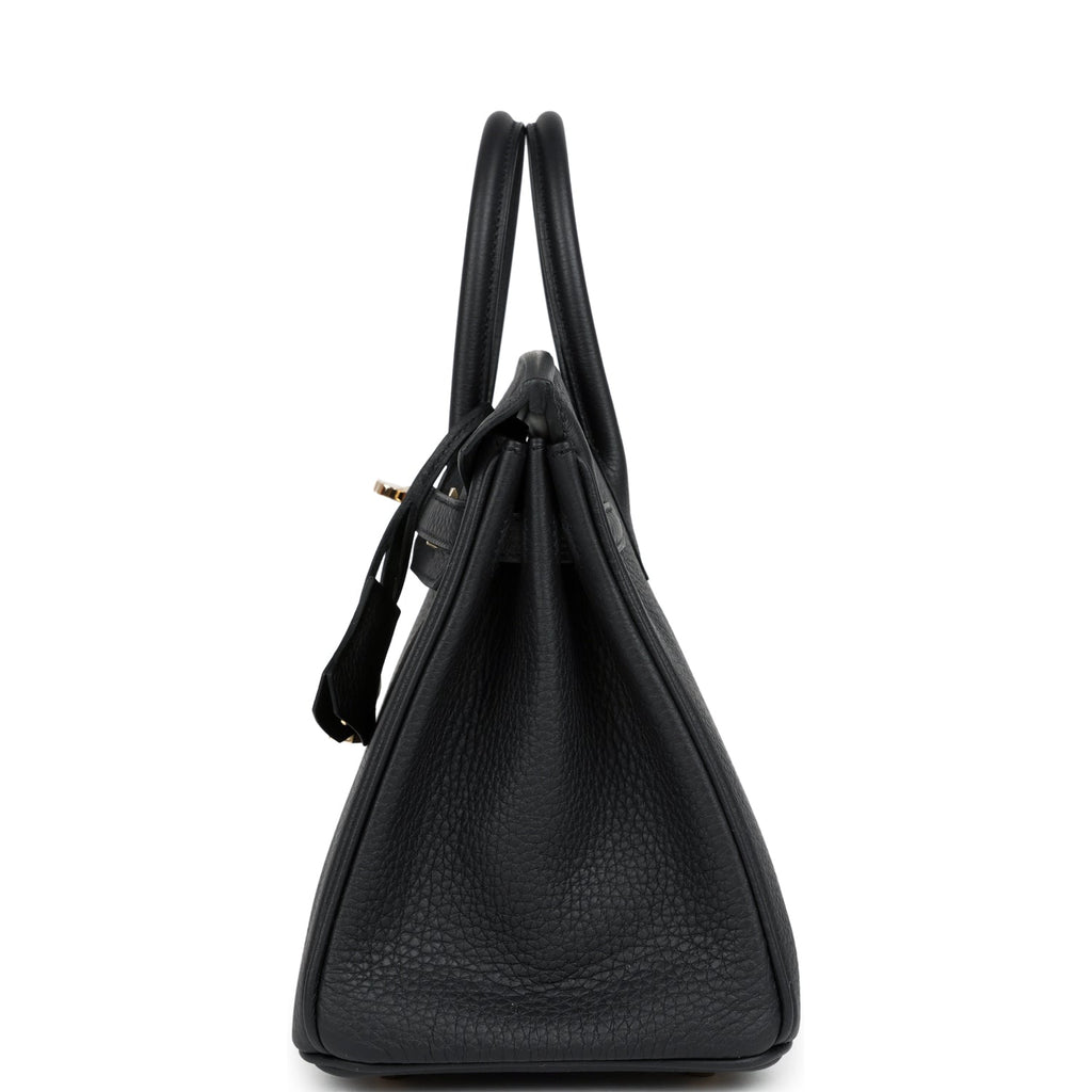 Hermes Birkin 25 Black Togo Permabrass Hardware