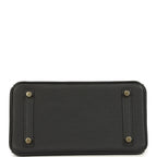Hermes Birkin 25 Black Togo Permabrass Hardware