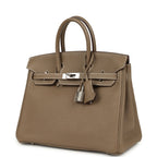 Hermes Birkin 25 Etoupe Togo Palladium Hardware