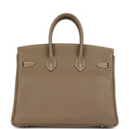 Hermes Birkin 25 Etoupe Togo Palladium Hardware