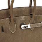 Hermes Birkin 25 Etoupe Togo Palladium Hardware