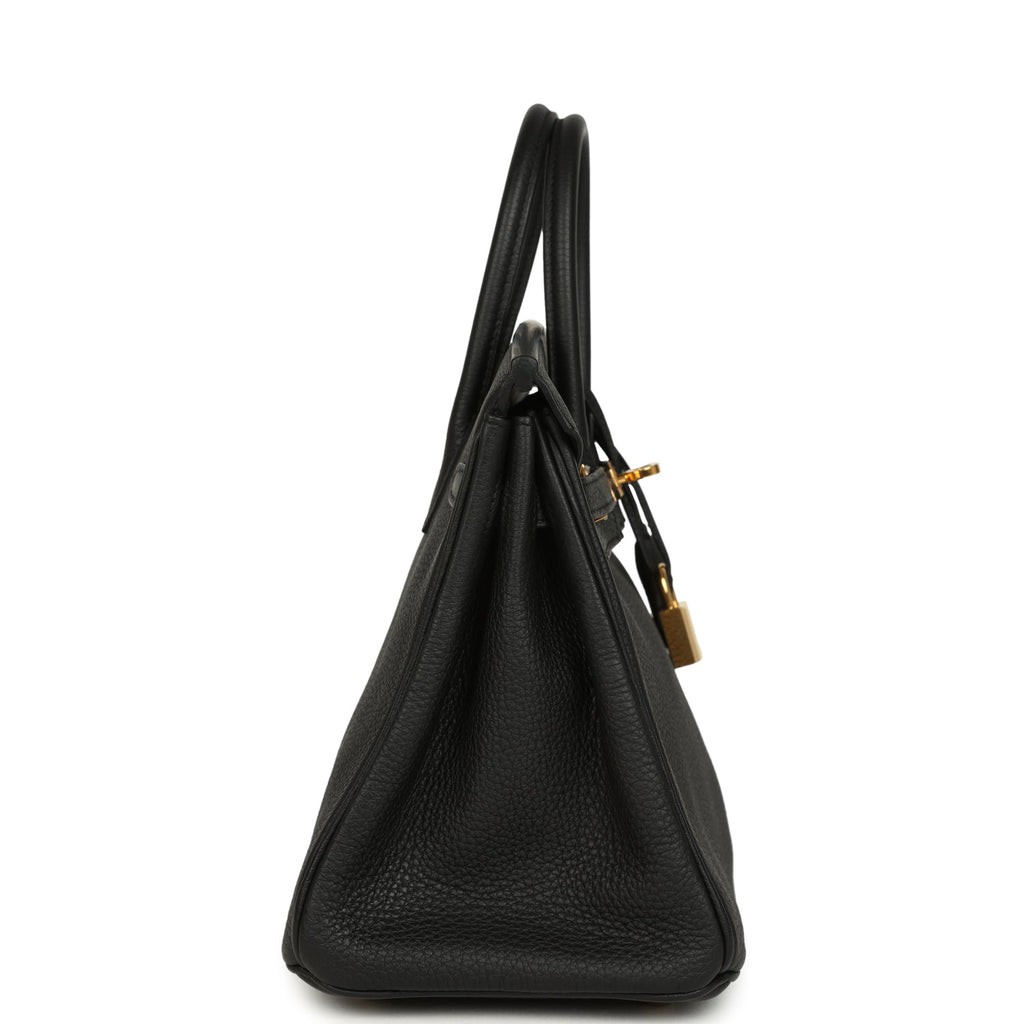Hermes Birkin 25 Black Togo Gold Hardware
