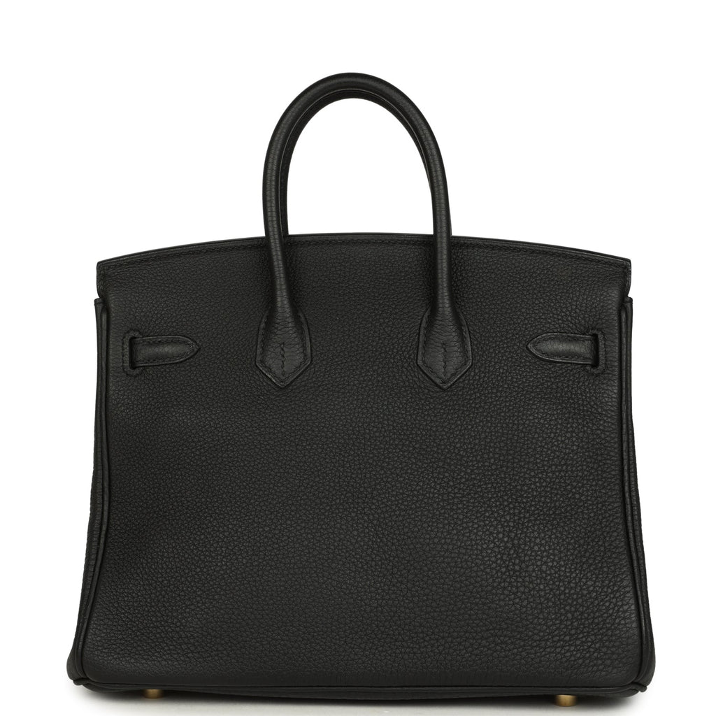 Hermes Birkin 25 Black Togo Gold Hardware