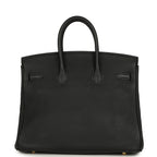 Hermes Birkin 25 Black Togo Gold Hardware