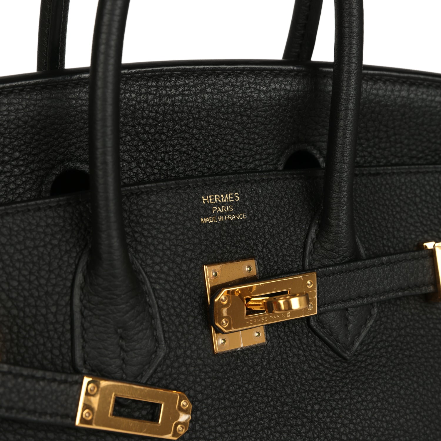 Hermes Birkin 25 Black Togo Gold Hardware
