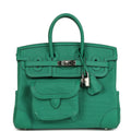 Hermes Birkin 25 Cargo Vert Vertigo Toile H and Swift Palladium Hardware
