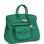 Hermes Birkin 25 Cargo Vert Vertigo Toile H and Swift Palladium Hardware