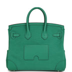 Hermes Birkin 25 Cargo Vert Vertigo Toile H and Swift Palladium Hardware