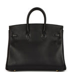 Hermes Birkin 25 Black Volupto Gold Hardware