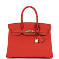 Hermes Birkin 30 Rouge Tomate Epsom Gold Hardware