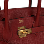 Hermes Birkin 30 Rouge H Togo Gold Hardware