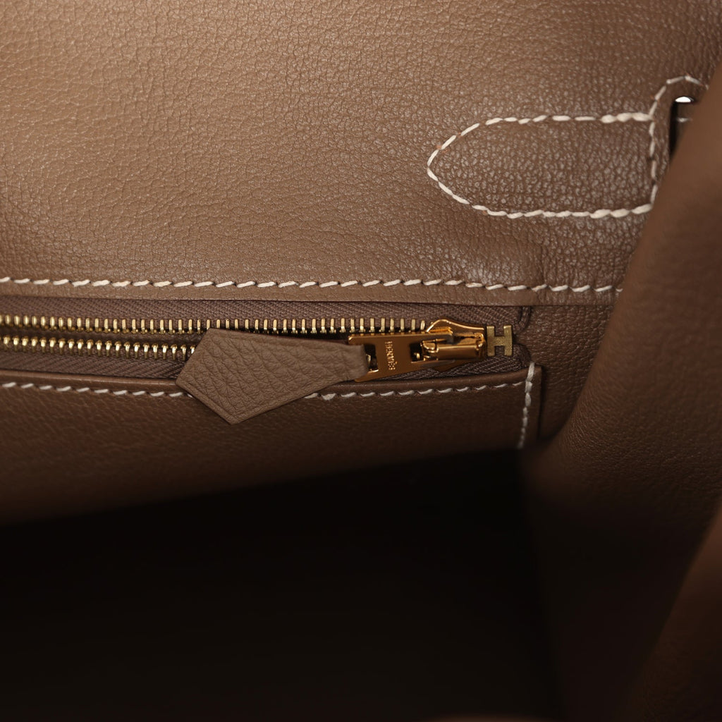 Hermes Birkin 30 Etoupe Togo Gold Hardware