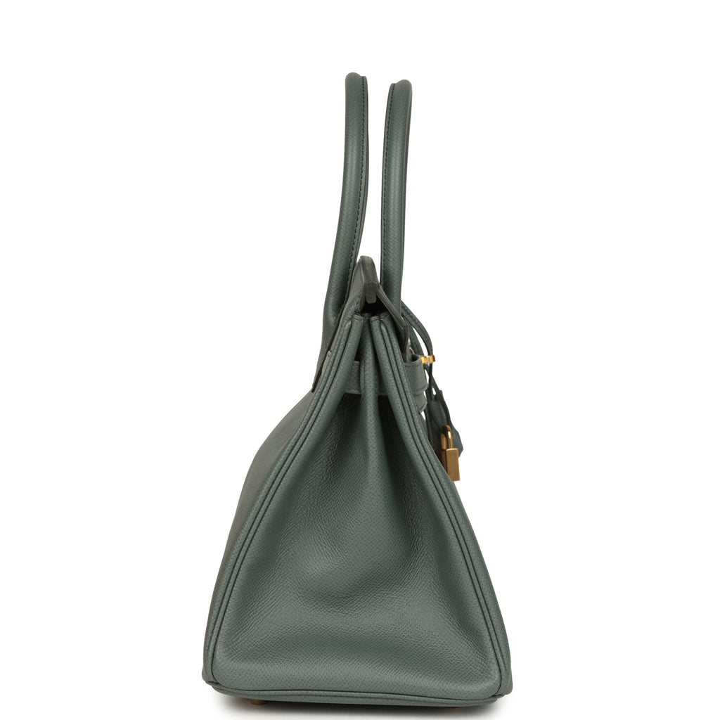 Hermes Birkin 30 Vert Amande Epsom Gold Hardware