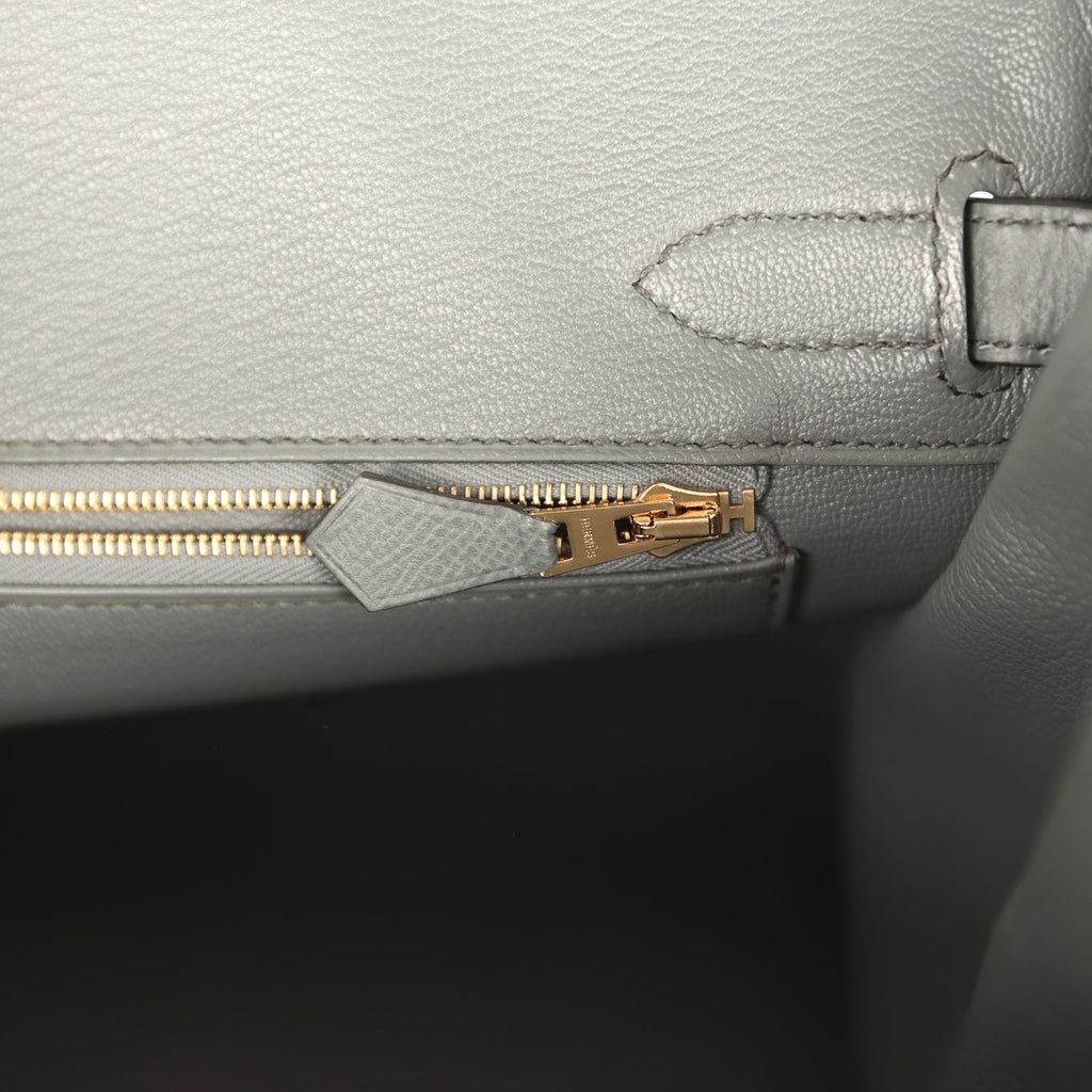 Hermes Birkin 30 Vert Amande Epsom Gold Hardware
