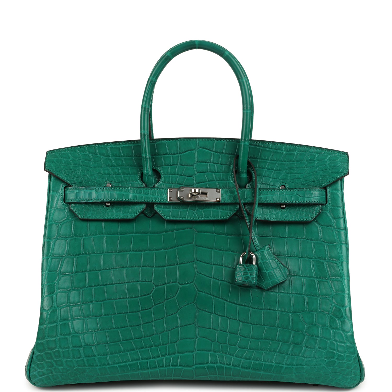 Hermes Birkin 35 Malachite Matte Niloticus Crocodile Palladium Hardware