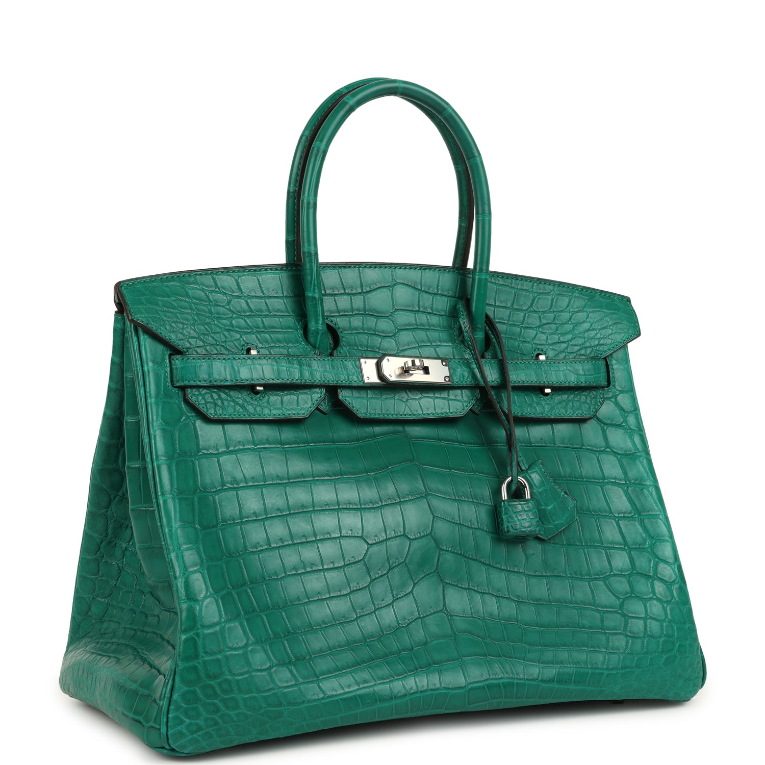 Hermes Birkin 35 Malachite Matte Niloticus Crocodile Palladium Hardware