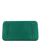 Hermes Birkin 35 Malachite Matte Niloticus Crocodile Palladium Hardware