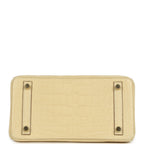 Hermes Birkin 25 Vanille Matte Alligator Gold Hardware