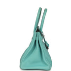 Hermes Birkin 30 Bleu Atoll Togo Palladium Hardware