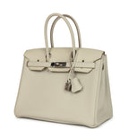 Hermes 3 en 1 Birkin 30 Beton Togo and Swift Palladium Hardware