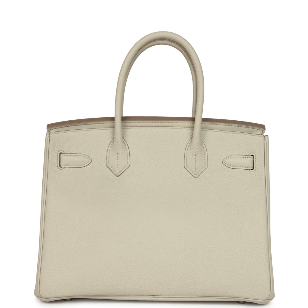 Hermes 3 en 1 Birkin 30 Beton Togo and Swift Palladium Hardware