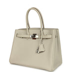 Hermes 3 en 1 Birkin 30 Beton Togo and Swift Palladium Hardware