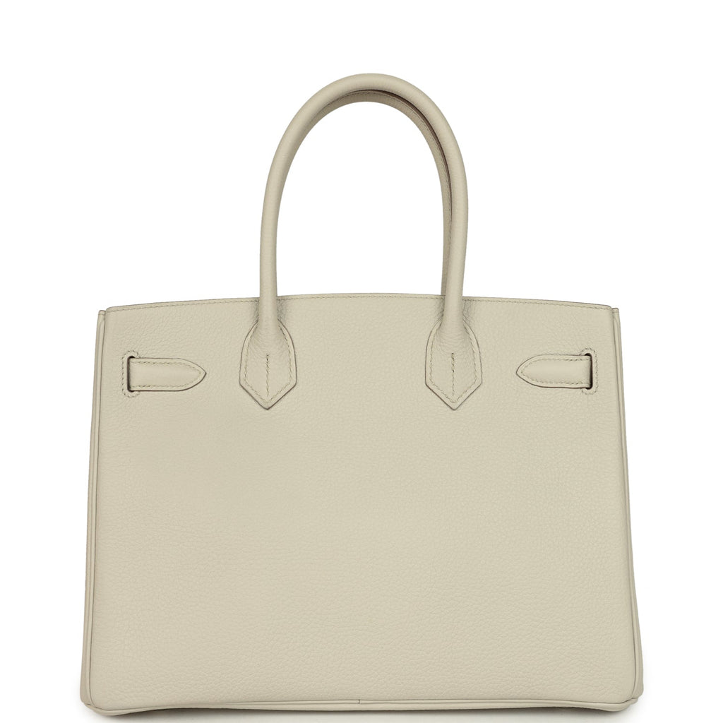Hermes 3 en 1 Birkin 30 Beton Togo and Swift Palladium Hardware