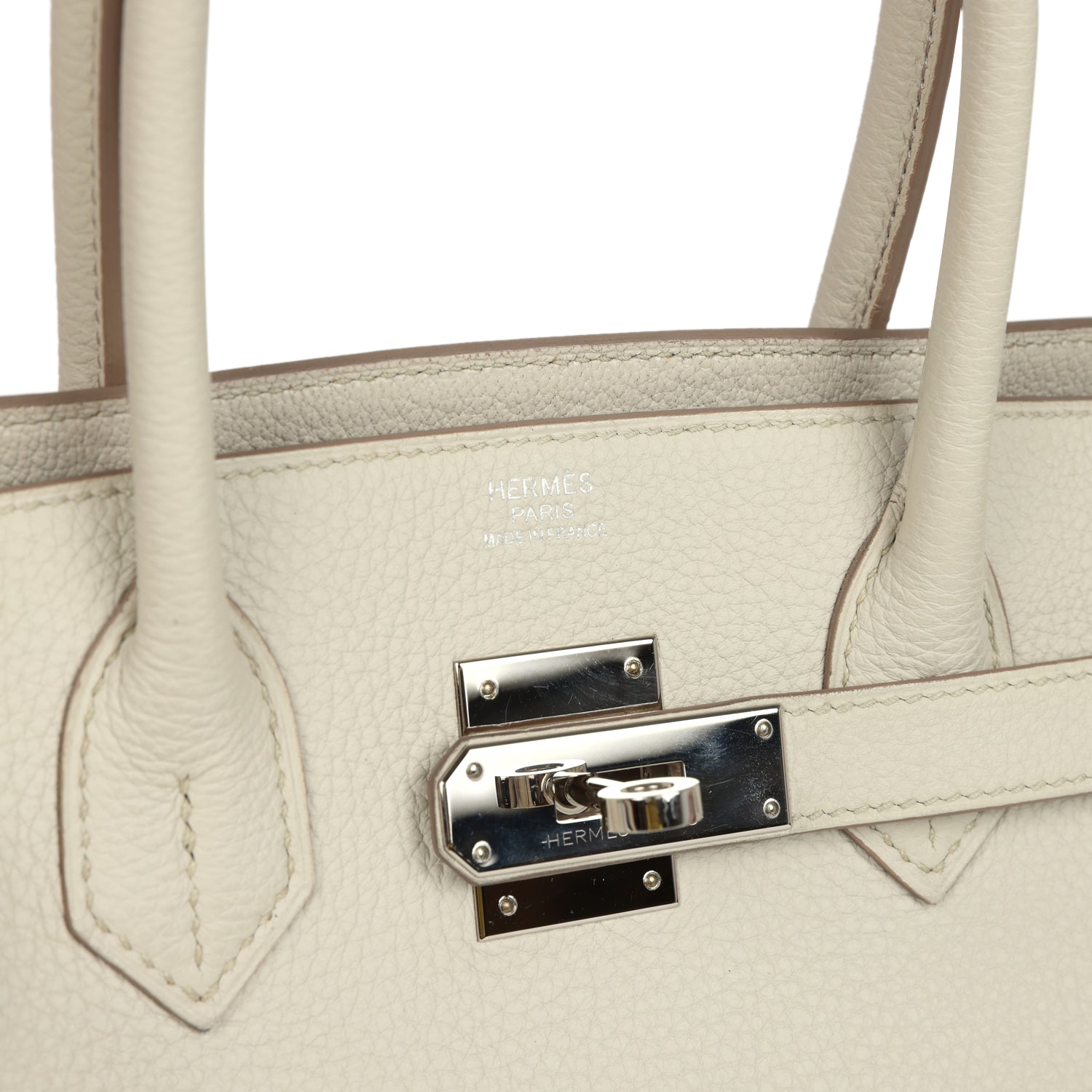 Hermes 3 en 1 Birkin 30 Beton Togo and Swift Palladium Hardware