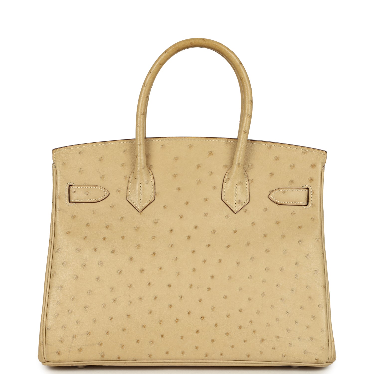 Hermes Birkin 30 Parchemin Ostrich Palladium Hardware