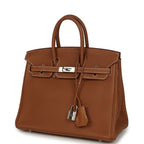 Hermes Birkin 25 Gold Togo Palladium Hardware