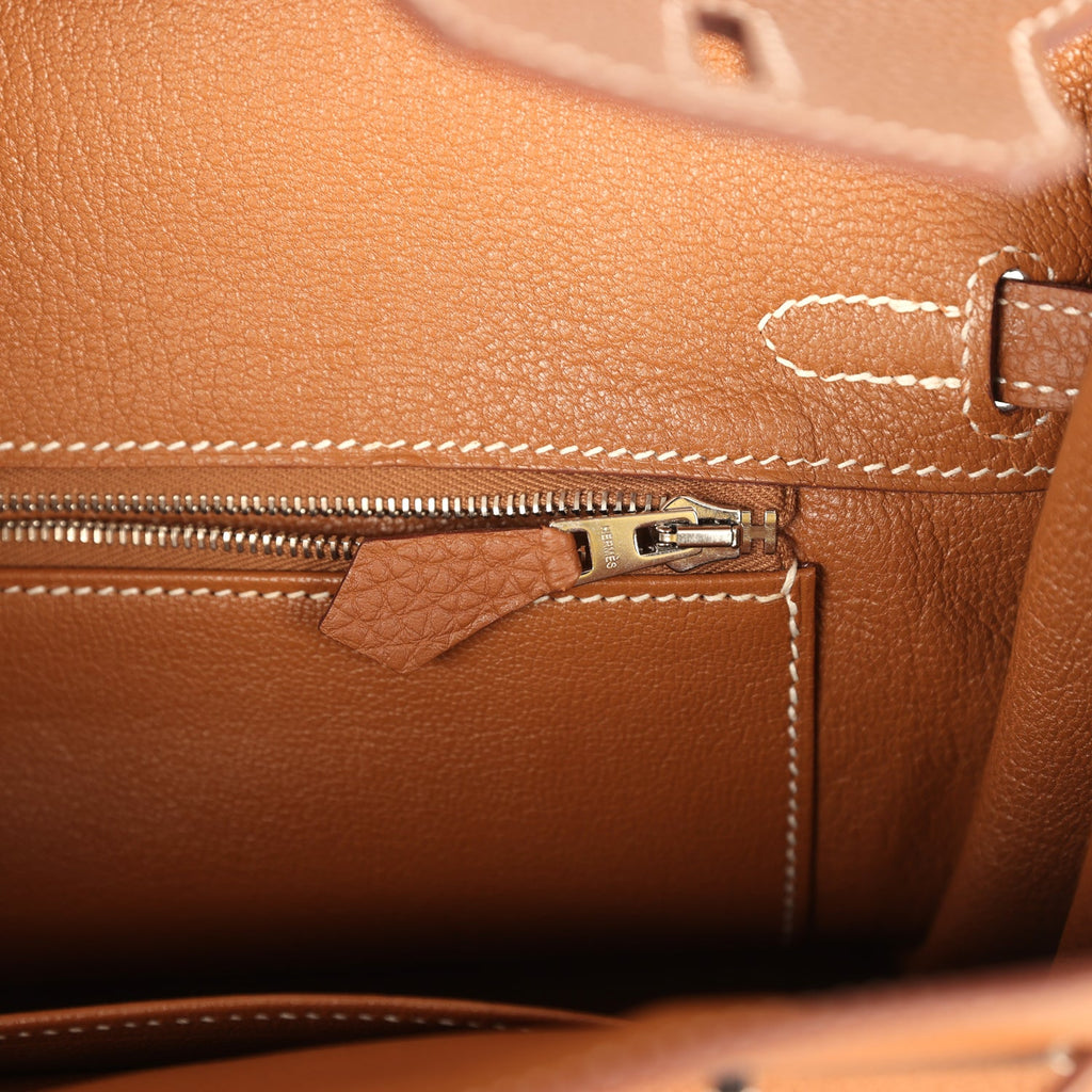 Hermes Birkin 25 Gold Togo Palladium Hardware